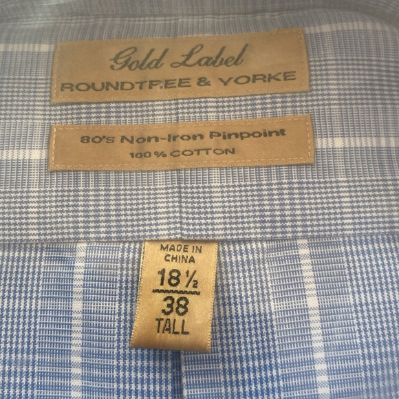 Long Sleeve Mens Dress Shirt 181/2-38 - Picture 5 of 5